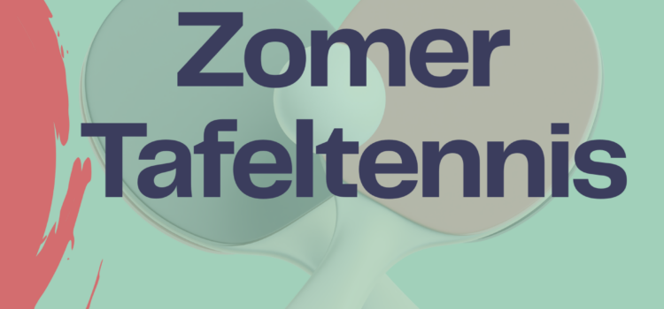 Zomer tafeltennis Zomer tafeltennis